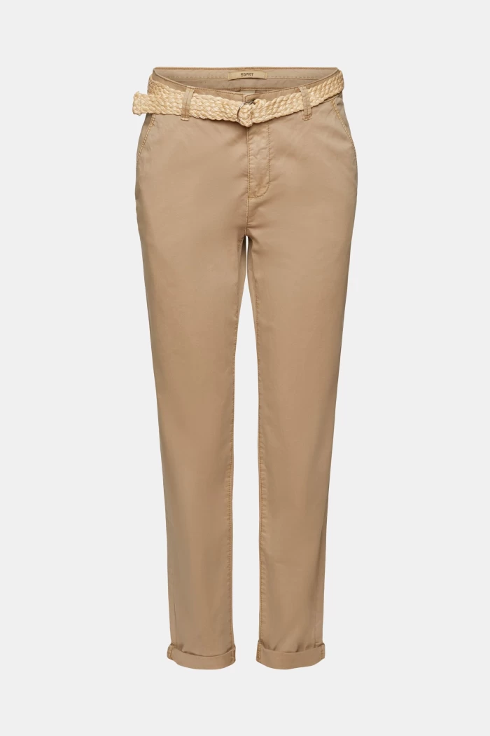 Pantalon Belted Chino- taupe