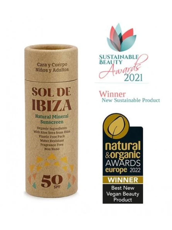 Stick protector solar mineral SPF50 - sense plàstic