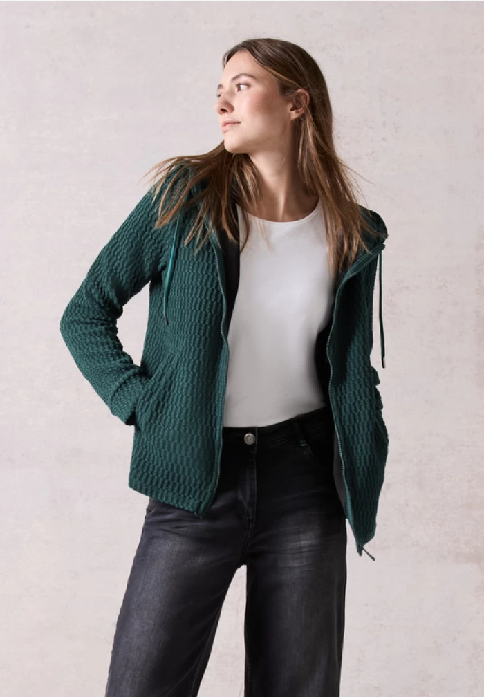 Structured Sweatjacket- green