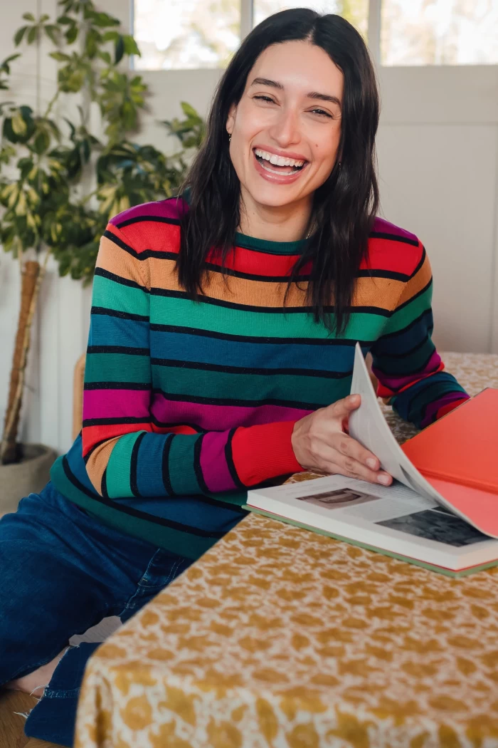 Astrid Jumper - Multi, Rainbow Stripes