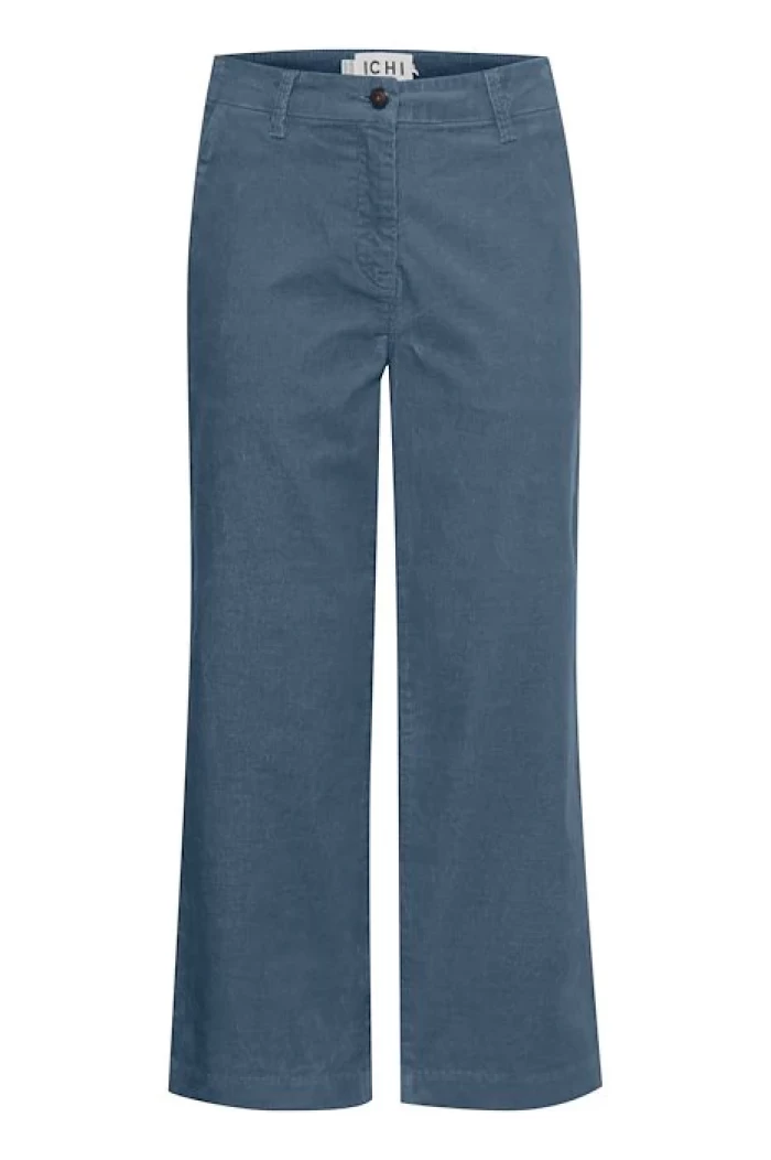 Pantalones de pana azul - Ichi Ihcordano Trousers