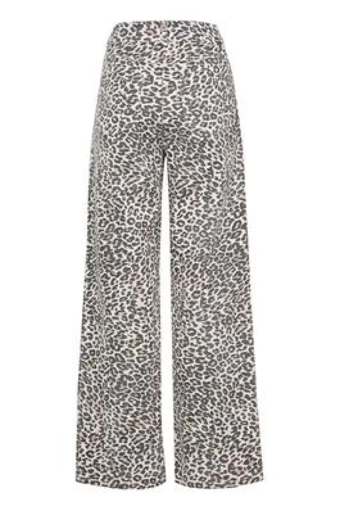 Pantalones rectos Leo animal print- IXJILLA