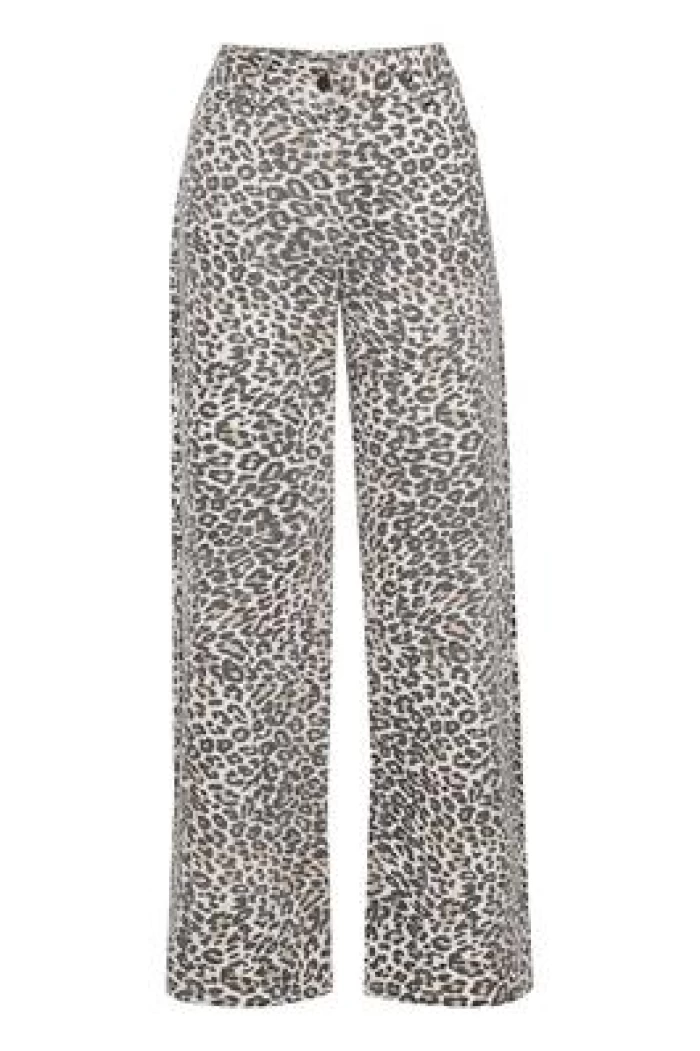 Pantalones rectos Leo animal print- IXJILLA