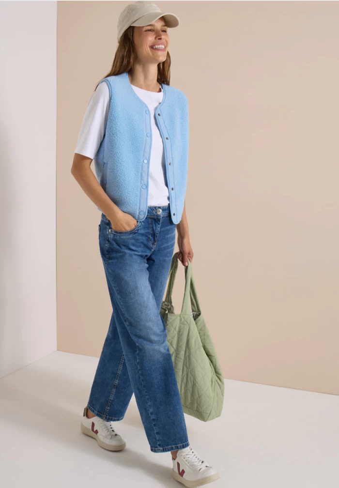 Teddy Vest azul cielo CECIL