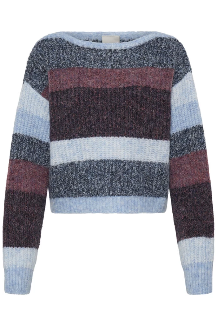 Jersey azul rayas 20126856  Knit IHZULU LS ICHI