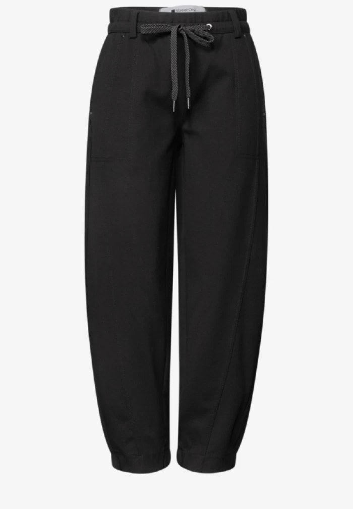 Pantalones Karlie Barrel negro STREETONE