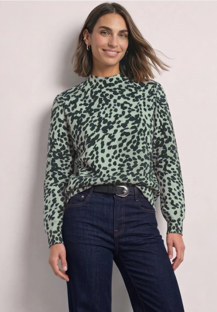 Jersey verde con estampado mini leo STREETONE