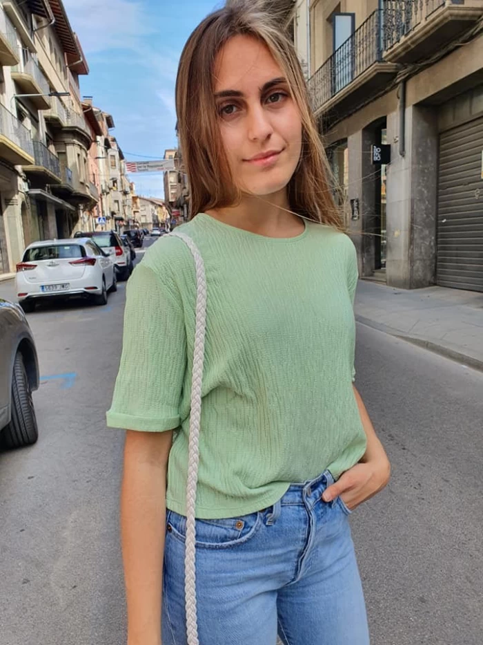 Samarreta Green -Crop