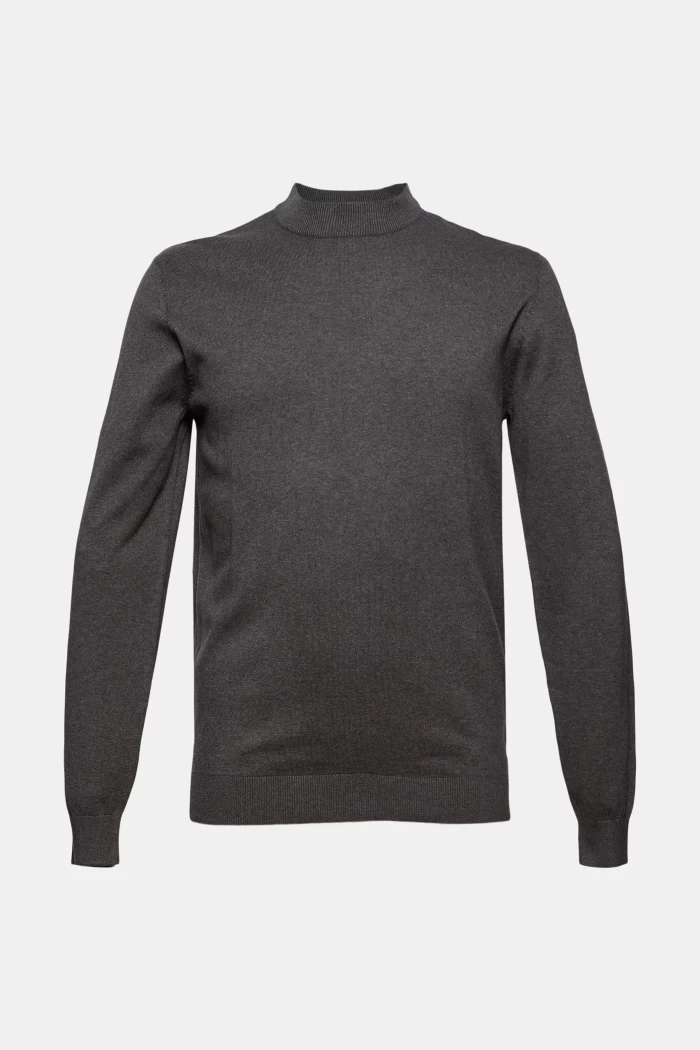Basic gray sweater-Jumper made of 100% organic cotton