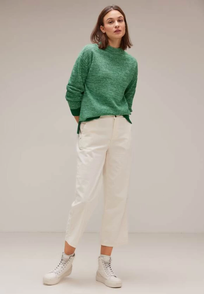 Mouliné sweater- verde- textura super suave