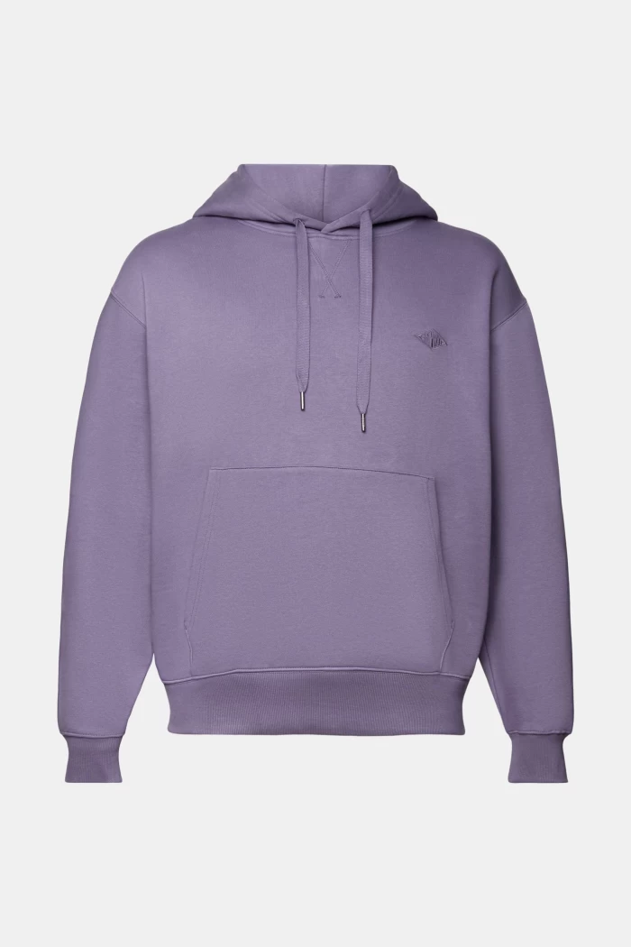 Sudadera oversize - lila - Sweatshirt hoodie with logo stitching